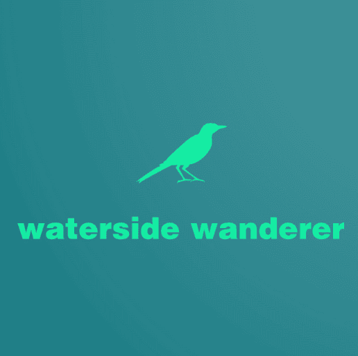 Bird icon logo for Waterside Wanderer website.
